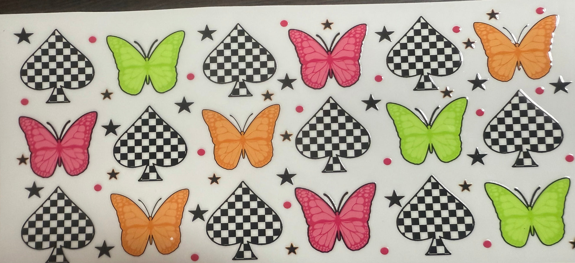 #96 BF Checkard Heart